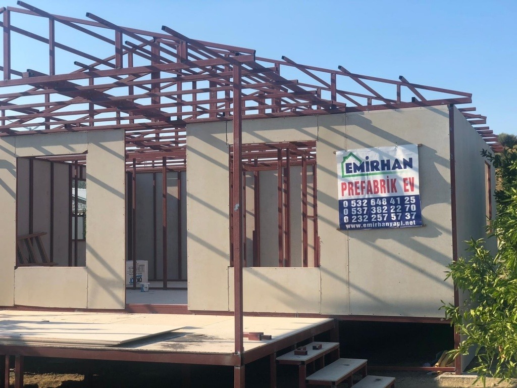 emirhan prefabrik ev izmir prefabrik ev yapım aşaması 7 Emirhan